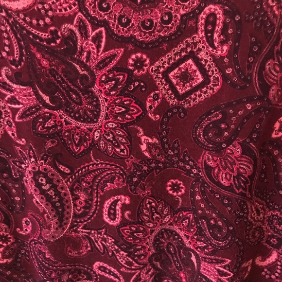 JONES NEW YORK SIGNATURE COWL NECK PAISLEY TOP SIZE L - Picture 4 of 5